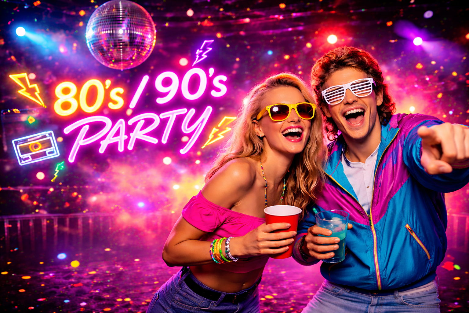 Let's go zur Party im Bürgerhaus